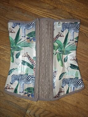 Tropical Safari Waist Trainer Corset - Animal Print